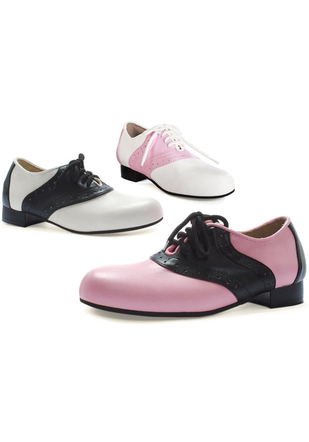 1 Heel Women Saddle Shoe.