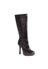 4 Knee-High Boot with Glitter. Womens.