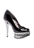 6 Metallic Heel w/ Rhinestone In Platform