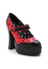 5.5 Heel W/ Polka-Dot And Ladybug Button.