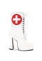 5.5 Heel Ankle Nurse Boot W/Inner Zipper.