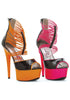 6 Neon Stiletto With Elastic Bandd