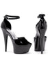 6 Pointed Stiletto Pump W/Ankle Strap.