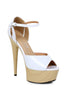 6 PEEPTOE SANDAL WITH WOOD PLATFORM