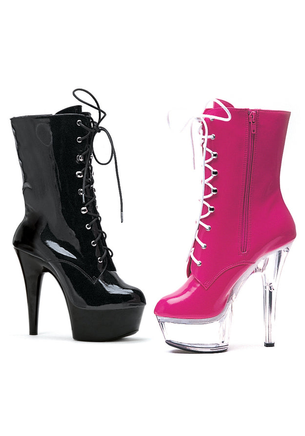 6 Pointed Stiletto Ankle Boot W/Inner Zipper.