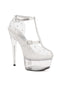 6 CLEAR PLATFORM & CLEAR UPPER WITH RHINESTONES