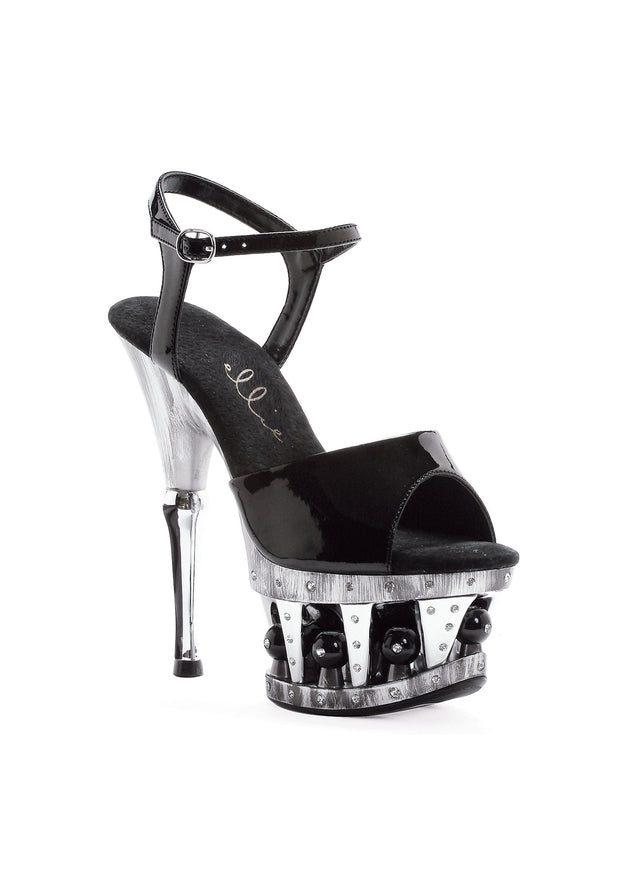 6 ANKLE STRAP W/ DISCO BALL IN PLATFORM