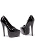 6.5 Stiletto Heel Pumps W/Silver Spikes.