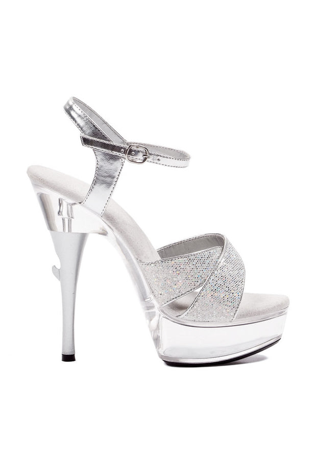 6 Heel Glitter Sandal.