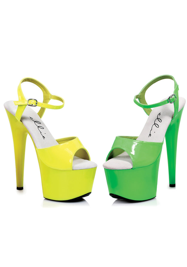 7 Neon Stiletto Sandal.