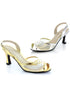 3 Clear  Peep Toe Sling Back