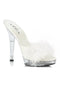 5 Heel Maribou Slipper.