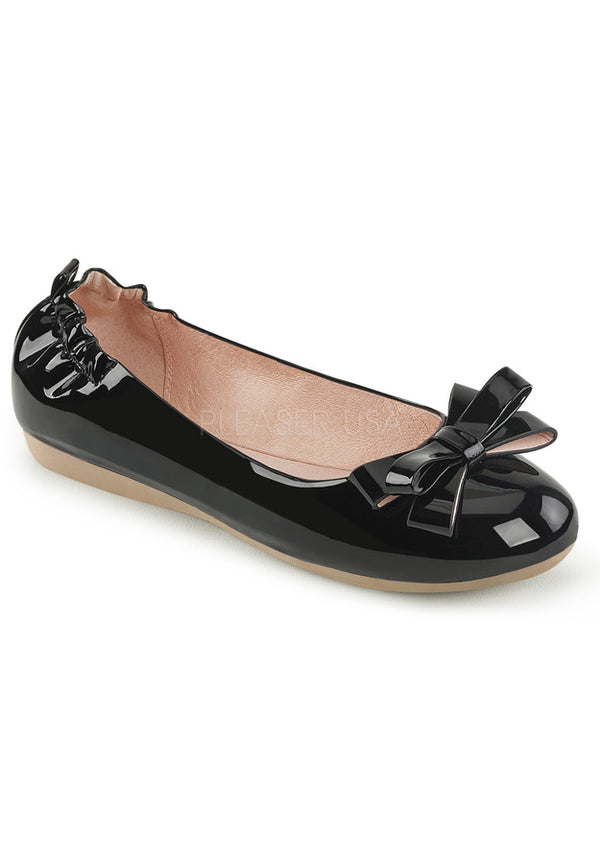 Round Toe Foldable Flats W/ Bow