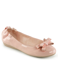 Round Toe Foldable Flats W/ Bow