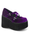 Purple Velvet Witchy Rave Platforms