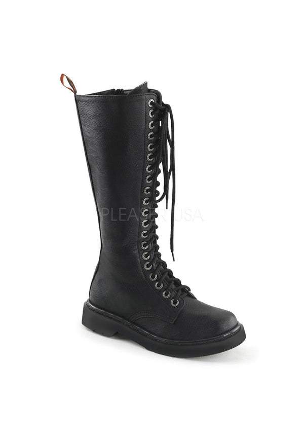 20 Eyelet Womens Knee High Combat Boots