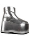 Silver Disco Gogo Festival Party Demon Mens Platform Boots