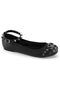 Ankle Strap Flat w/Studded Straps & Pentagram Detail