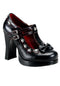 T-Strap Mary Jane Heels w Skulls