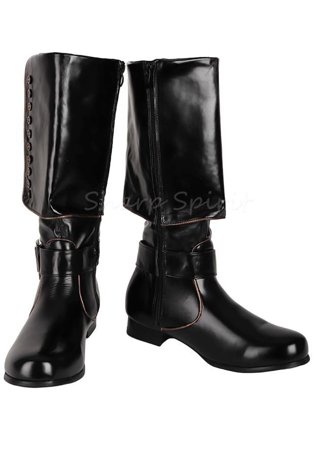 Western Steampunk Pirate Superhero Mens Boots
