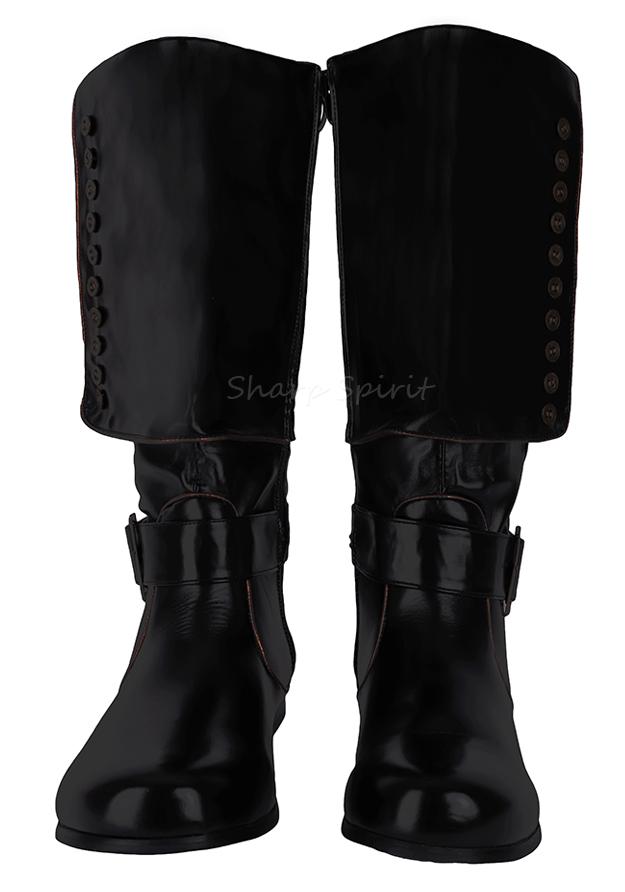 Western Steampunk Pirate Superhero Mens Boots