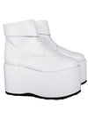 White Cosplay Disco Saturday Night Fever Cyber Gothic Mens Boots
