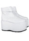 White Cosplay Disco Saturday Night Fever Cyber Gothic Mens Boots