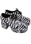 Zebra Print Retro Platform Shoes