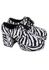 Zebra Print Retro Platform Shoes